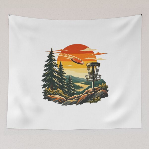 Item preview, Disc Golf Player Outdoor Course Adventure Art designed and sold by AMICO77.
