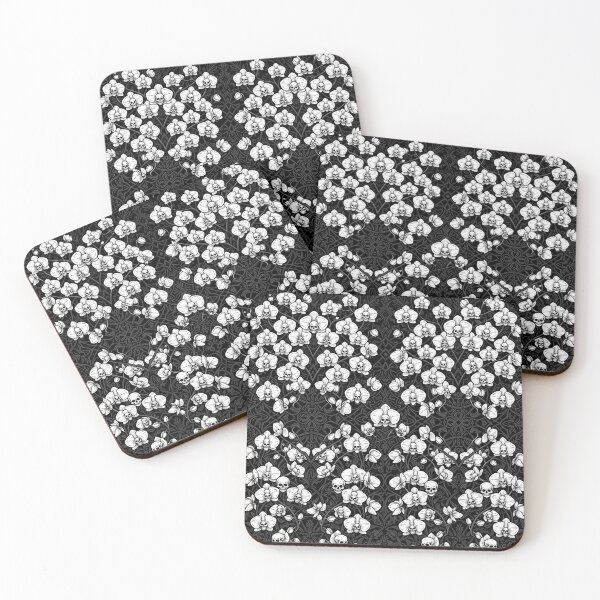 Item preview, Gothic Skull Orchids Pattern Dark Floral designed and sold by Owcomm.