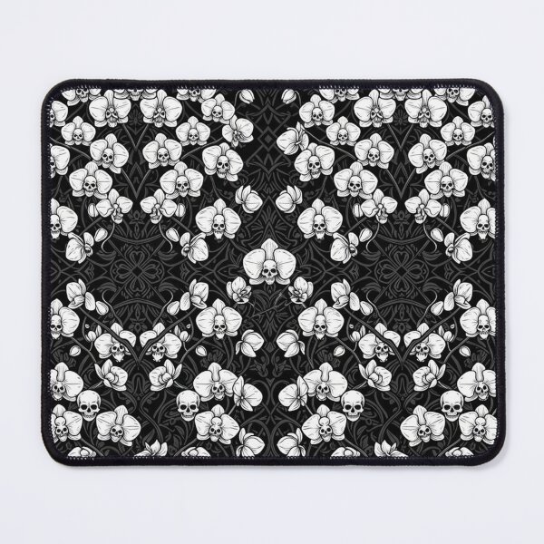 Item preview, Gothic Skull Orchids Pattern Dark Floral designed and sold by Owcomm.