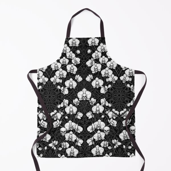 Item preview, Gothic Skull Orchids Pattern Dark Floral designed and sold by Owcomm.