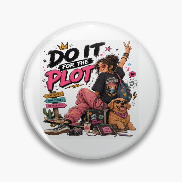 Item preview, Do It for the Plot – Adventure & Travel Funny Quote II designed and sold by Strongermind.