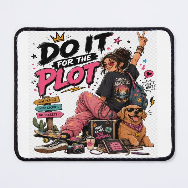 Item preview, Do It for the Plot – Adventure & Travel Funny Quote II designed and sold by Strongermind.
