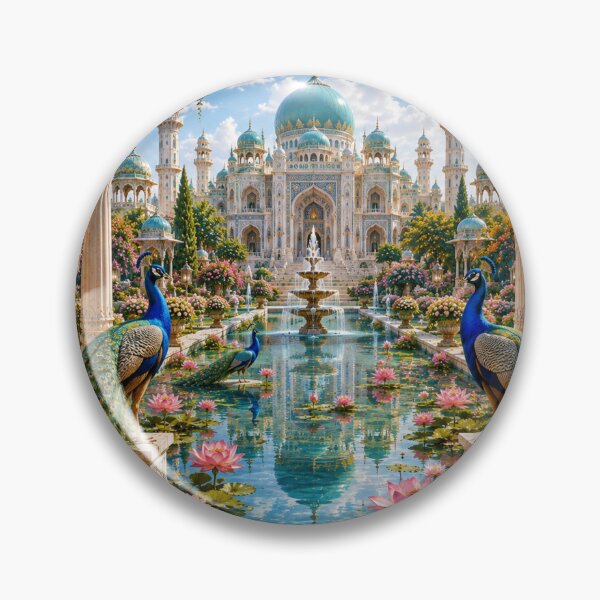 Item preview, Peacocks in the Royal Palace Garden designed and sold by AnjaSarahArt.