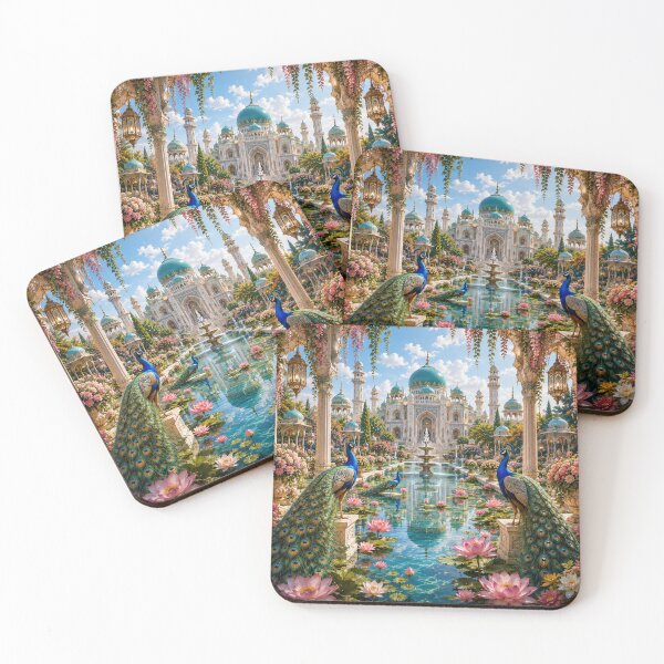 Item preview, Peacocks in the Royal Palace Garden designed and sold by AnjaSarahArt.