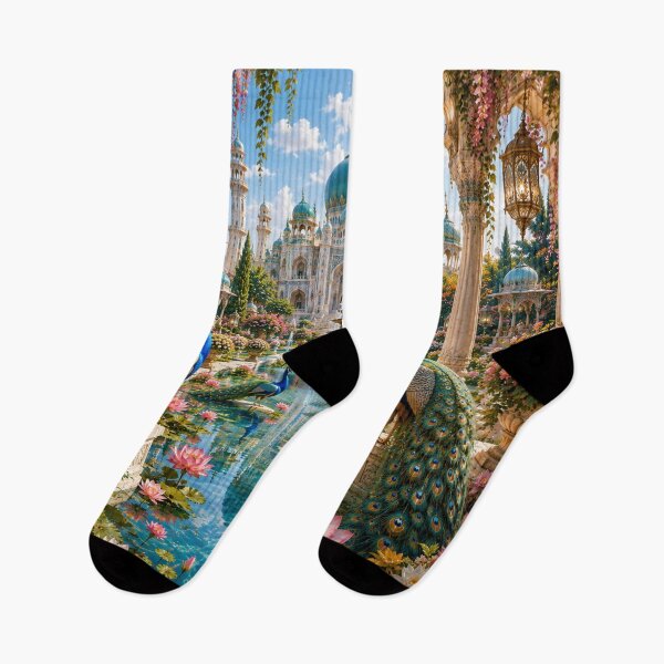 Item preview, Peacocks in the Royal Palace Garden designed and sold by AnjaSarahArt.
