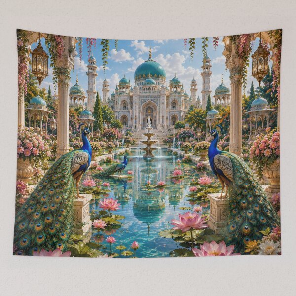 Item preview, Peacocks in the Royal Palace Garden designed and sold by AnjaSarahArt.