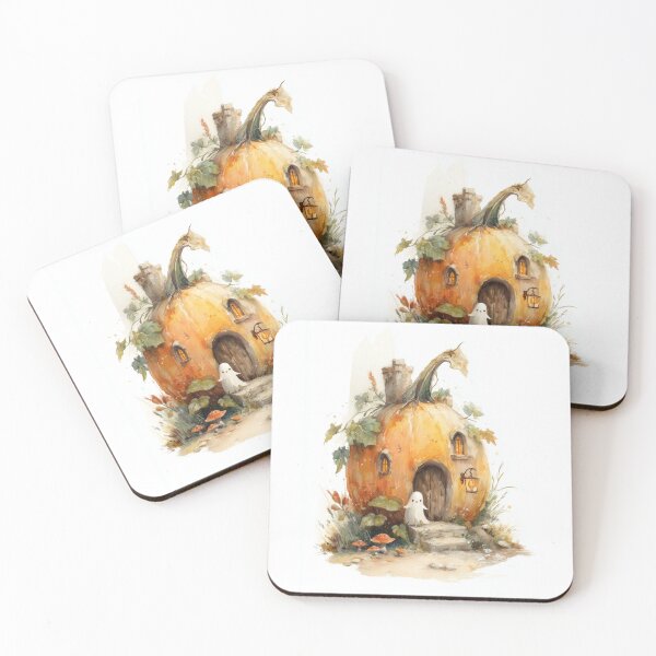 Item preview, Ghost’s Cozy Pumpkin Cottage designed and sold by Helenaphotoart.