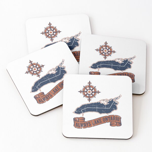 Item preview, Ontario Lake Map designed and sold by Roy & Tiffany.