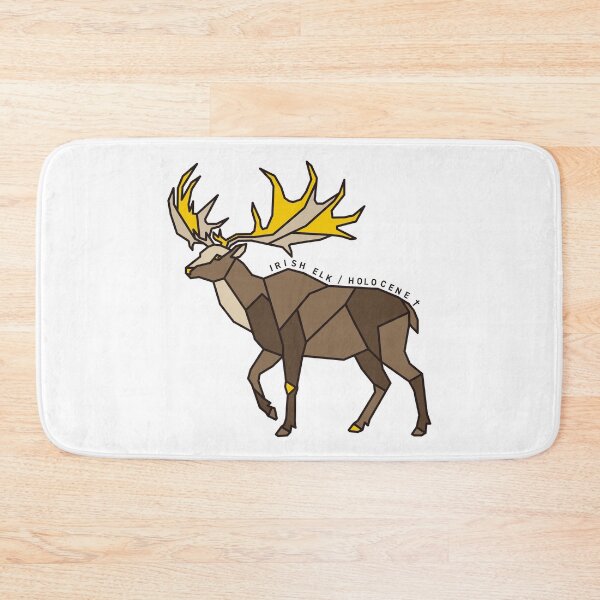 Item preview, Geometric Irish Elk - Yellow Accent designed and sold by AnimalsKnowAll.