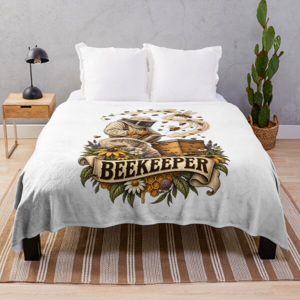 Item preview, Beekeeping Honey Bee and Beekeeper Illustration designed and sold by AMICO77.