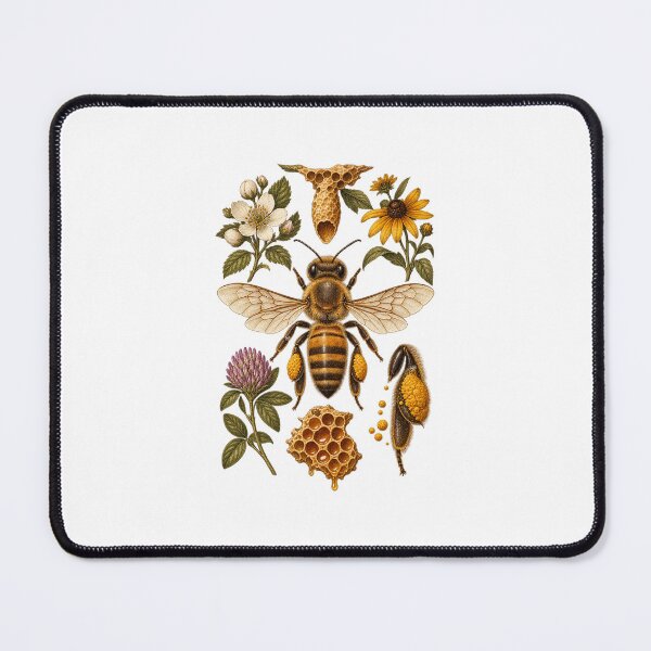 Item preview, Beekeeping Honey Bee and Beekeeper Illustration designed and sold by AMICO77.