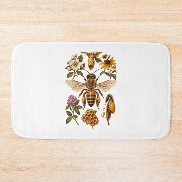 Item preview, Beekeeping Honey Bee and Beekeeper Illustration designed and sold by AMICO77.