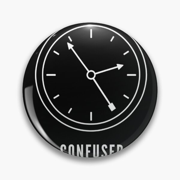 Item preview, Confused Clock Funny Minimalist Design – Absurd Time Humor designed and sold by SakuraHQ.