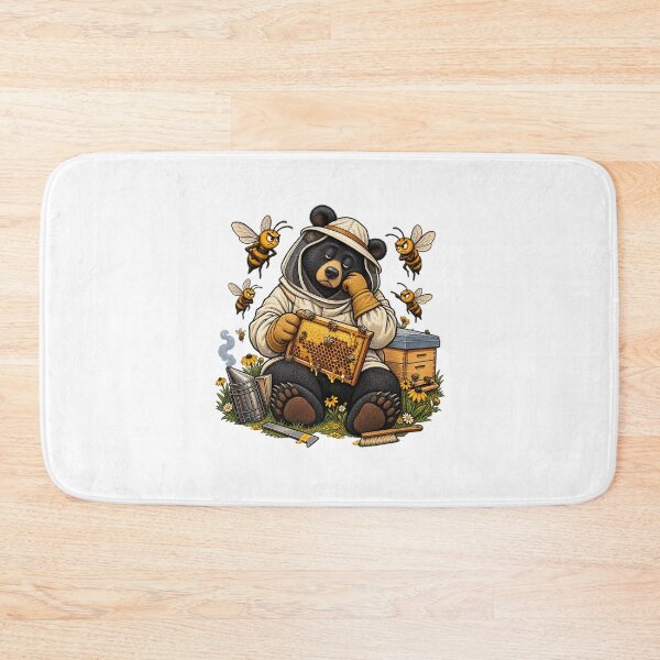 Item preview, Beekeeping Honey Bee and Beekeeper Illustration designed and sold by AMICO77.