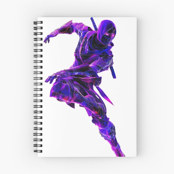 Item preview, Neon purple Ninja Warrior Action Pose  designed and sold by LC&LCPlatform.