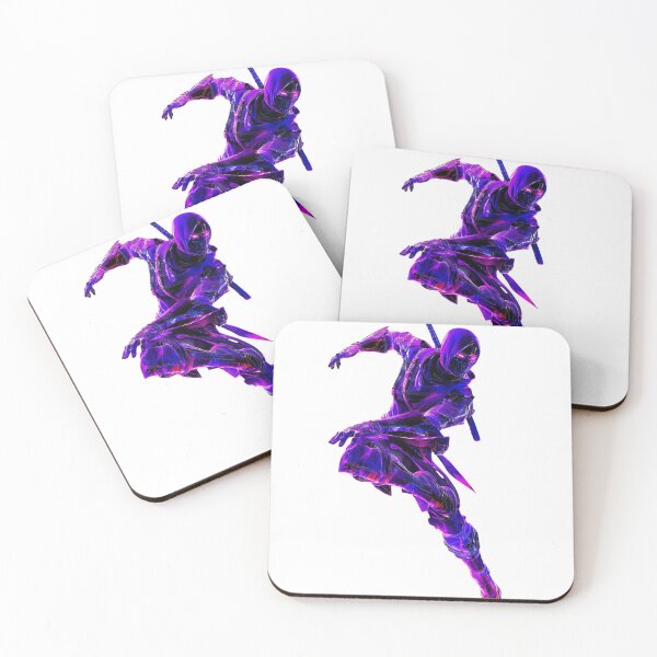 Item preview, Neon purple Ninja Warrior Action Pose  designed and sold by LC&LCPlatform.
