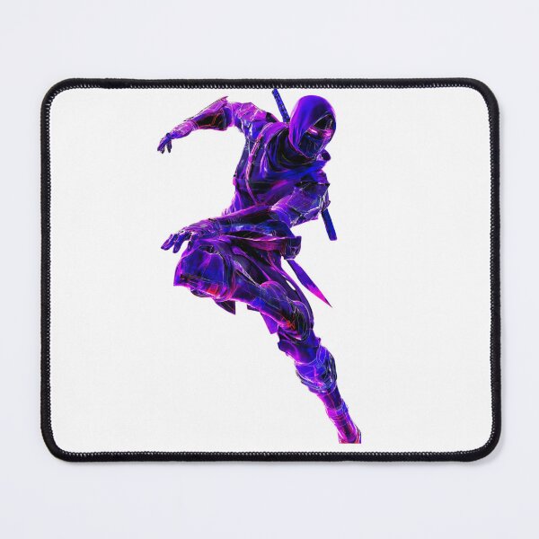 Item preview, Neon purple Ninja Warrior Action Pose designed and sold by LC&LCPlatform.