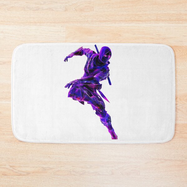 Item preview, Neon purple Ninja Warrior Action Pose  designed and sold by LC&LCPlatform.