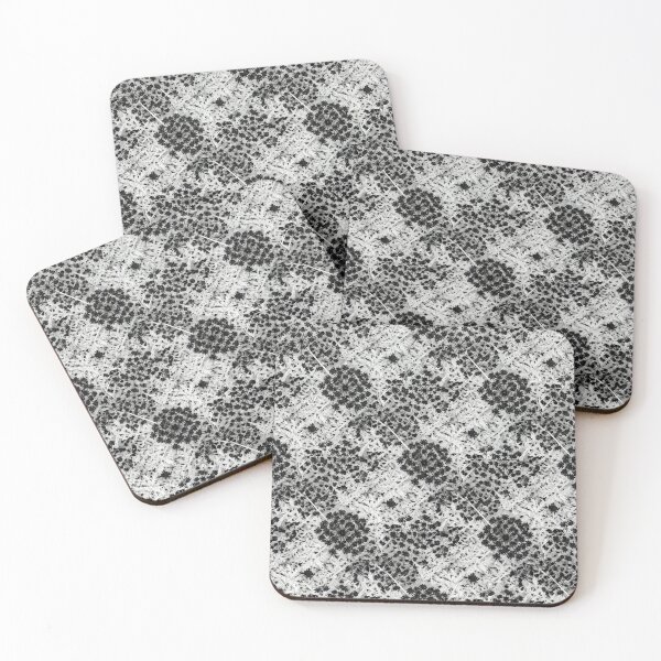 Item preview, Monochrome Queen Annes Lace Floral Garden Pattern designed and sold by Owcomm.