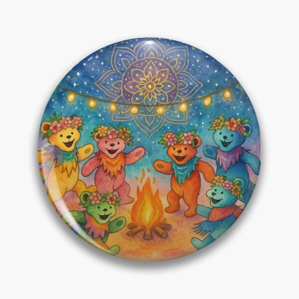 Item preview, Dancing Bears Festival Boho Sticker designed and sold by kitsune3030.