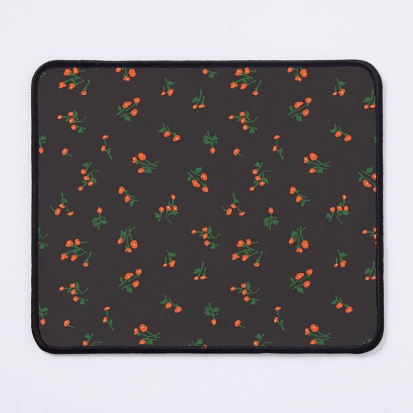 Item preview, 1930's Feedsack Poppy Floral in Chocolate Brown + Orange designed and sold by YesterdayColl.