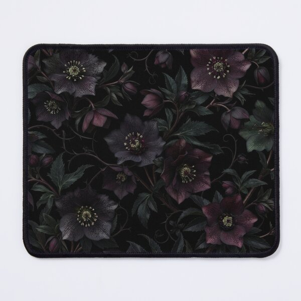 Item preview, Dark Moody Floral Botanical Dark Academia Pattern designed and sold by Owcomm.