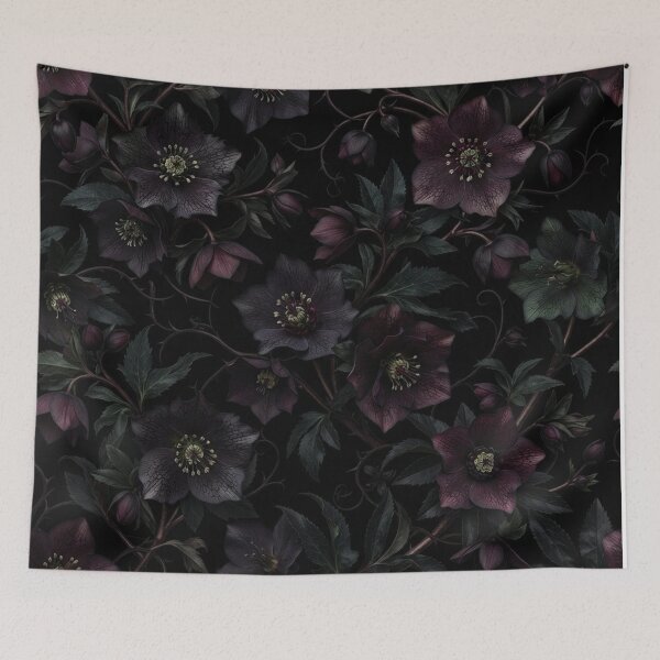 Item preview, Dark Moody Floral Botanical Dark Academia Pattern designed and sold by Owcomm.