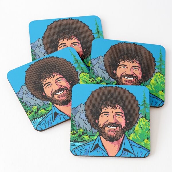 Item preview, Pop Art Bob Ross Retro Comic Mountain Scene designed and sold by Terry Bain.