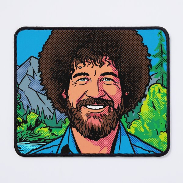 Item preview, Pop Art Bob Ross Retro Comic Mountain Scene designed and sold by Terry Bain.