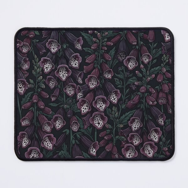 Item preview, Dark Purple Foxglove Botanical Floral Pattern designed and sold by Owcomm.