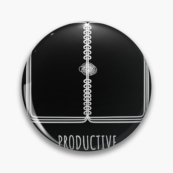 Item preview, Productive Notebook Funny Minimalist Design – Procrastination Humor designed and sold by SakuraHQ.