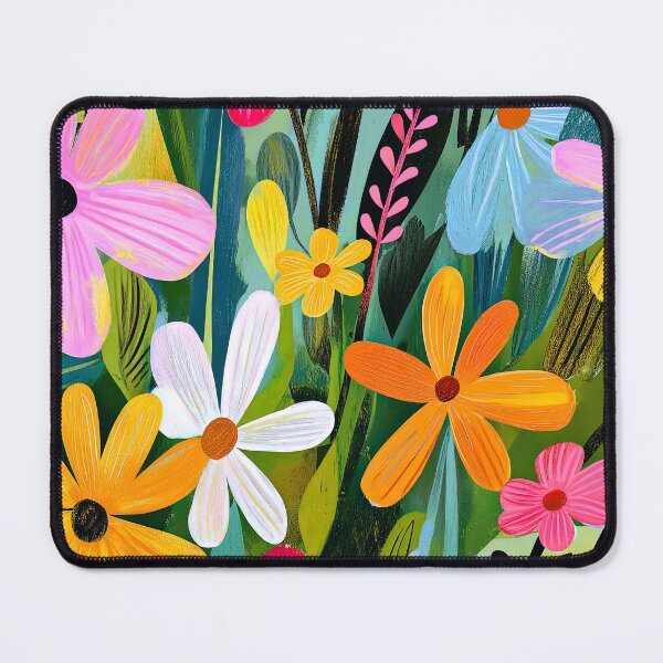Item preview, Meadow Flowers In Vibrant Summer Colors Design Art designed and sold by DEC02.