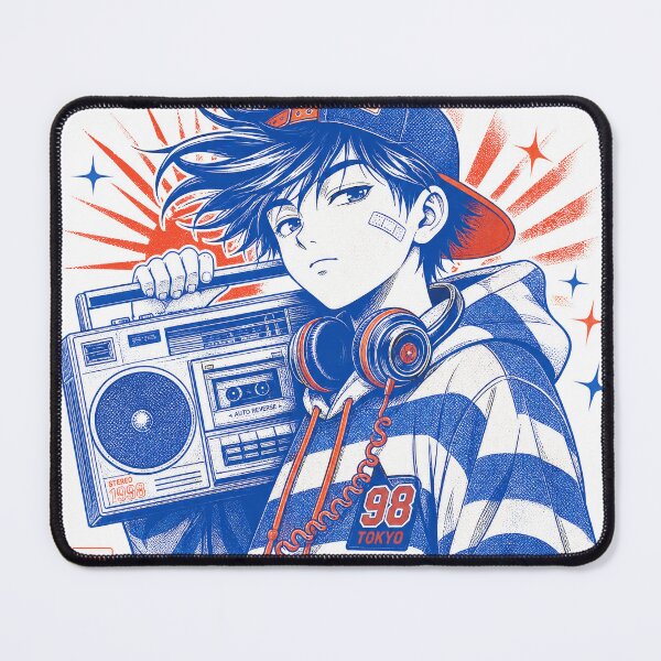 Item preview, Radio Static Tokyo White Anime Print designed and sold by NullSpacePrints.