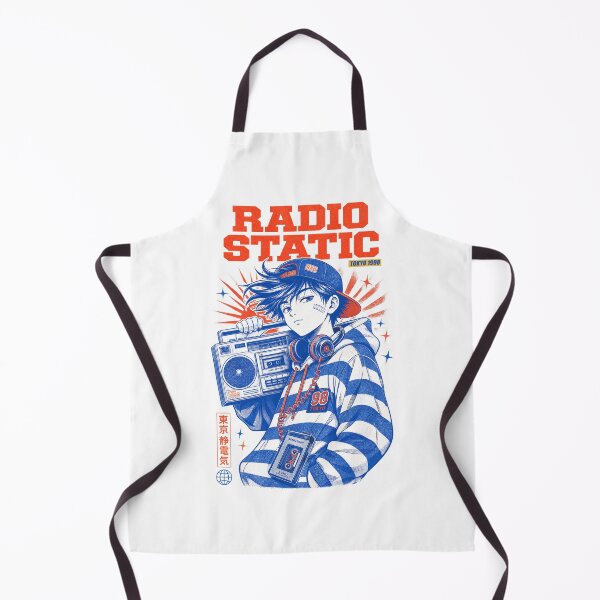 Item preview, Radio Static Tokyo White Anime Print designed and sold by NullSpacePrints.