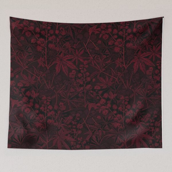 Item preview, Dark Red Botanical Floral Seamless Pattern designed and sold by Owcomm.