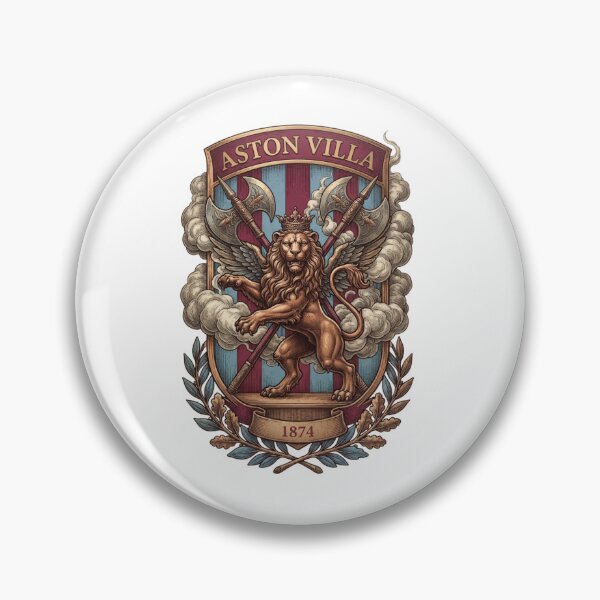 Item preview, Aston Villa Medieval Winged Lion Crest 1874 designed and sold by annaarthk.