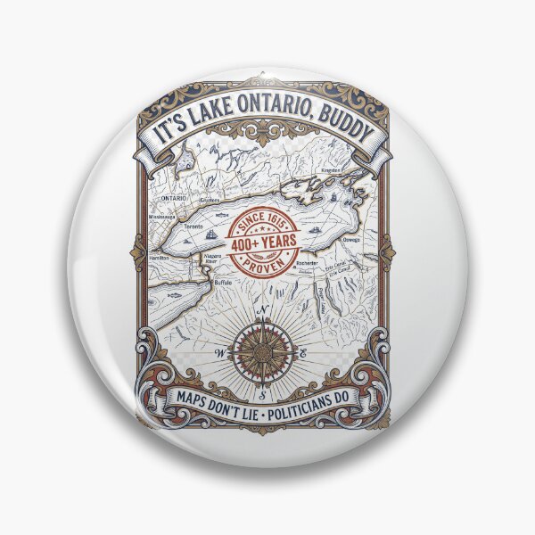Item preview, Lake Ontario Map designed and sold by Roy & Tiffany.