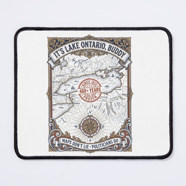 Item preview, Lake Ontario Map designed and sold by Tiffany Roy.