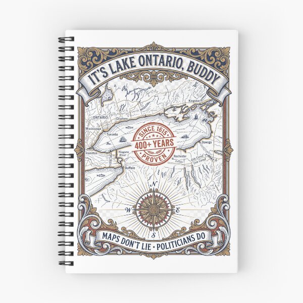 Item preview, Lake Ontario Map designed and sold by Roy & Tiffany.