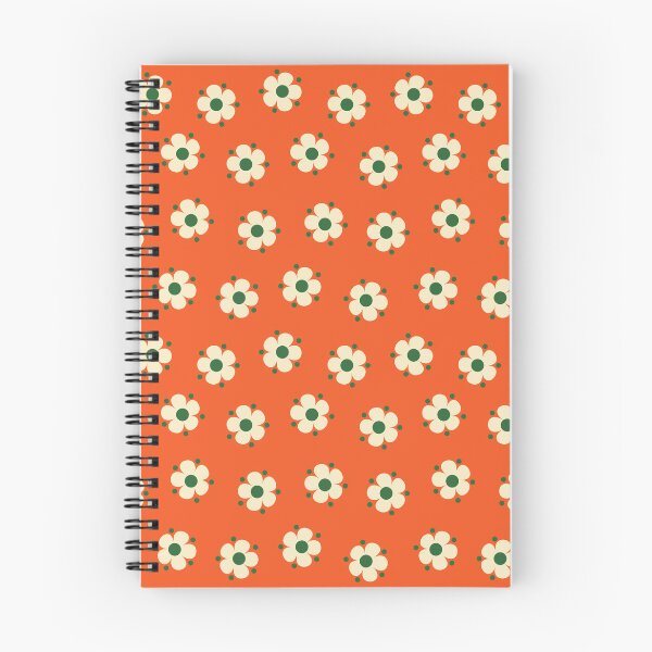 Item preview, Ditsy Daisy Feedsack Floral in Orange designed and sold by YesterdayColl.