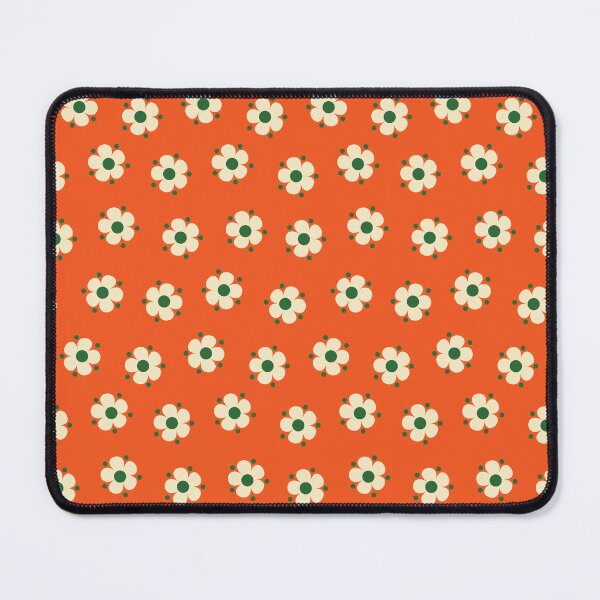Item preview, Ditsy Daisy Feedsack Floral in Orange designed and sold by YesterdayColl.
