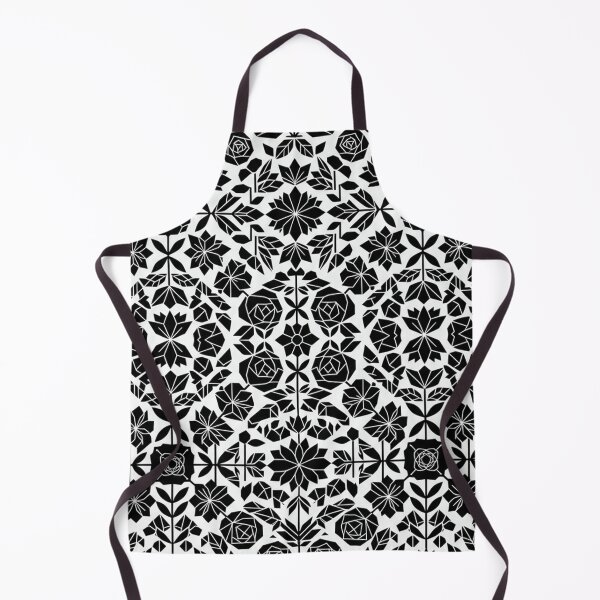Item preview, Geometric Black And White Floral Pattern designed and sold by Owcomm.