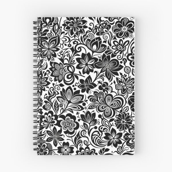 Item preview, Elegant Black And White Floral Pattern designed and sold by Owcomm.