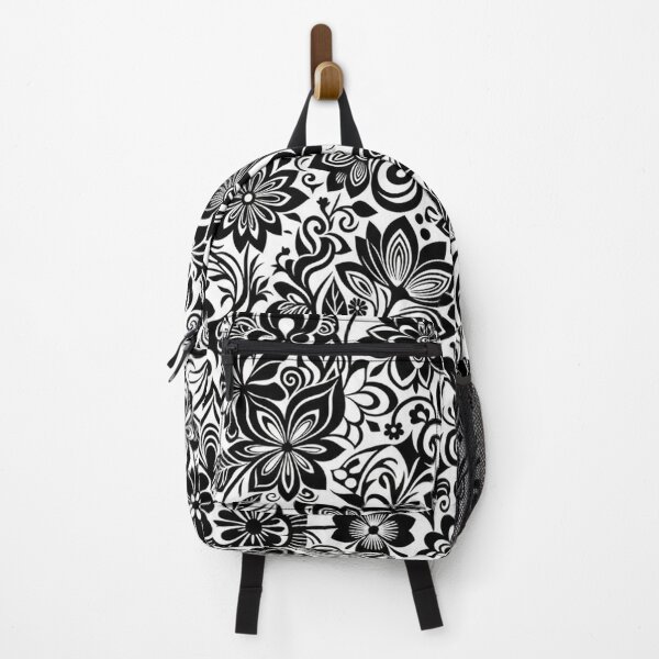 Item preview, Elegant Black And White Floral Pattern designed and sold by Owcomm.