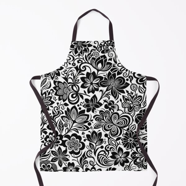 Item preview, Elegant Black And White Floral Pattern designed and sold by Owcomm.