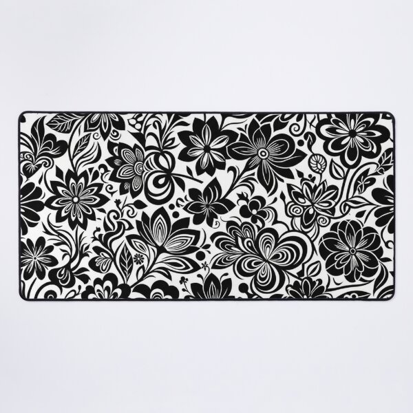 Item preview, Elegant Black And White Floral Pattern designed and sold by Owcomm.