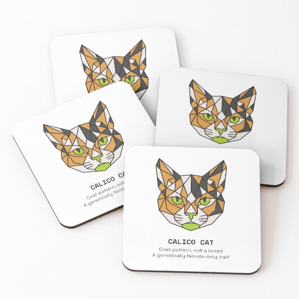 Item preview, Geometric Calico Cat designed and sold by AnimalsKnowAll.