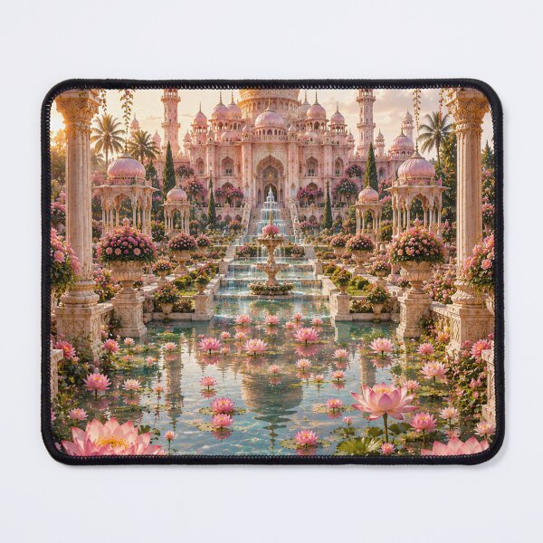 Item preview, Pink Lotus Palace Garden designed and sold by AnjaSarahArt.