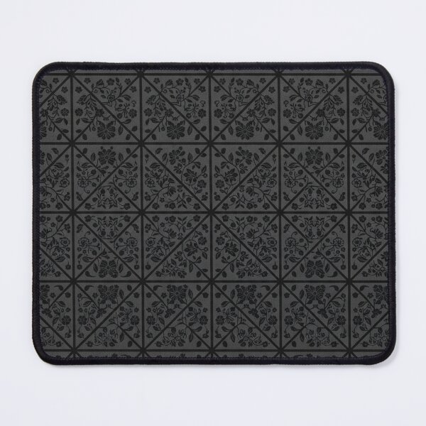 Item preview, Dark Floral Geometric Grid Pattern Elegance designed and sold by Owcomm.