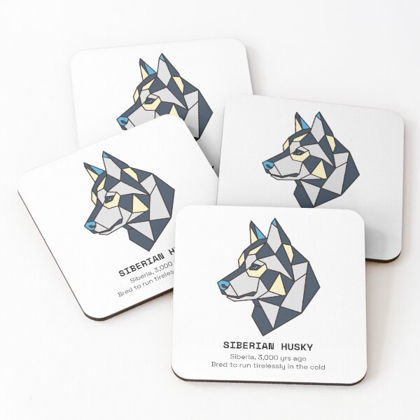 Item preview, Geometric Siberian Husky Dog designed and sold by AnimalsKnowAll.